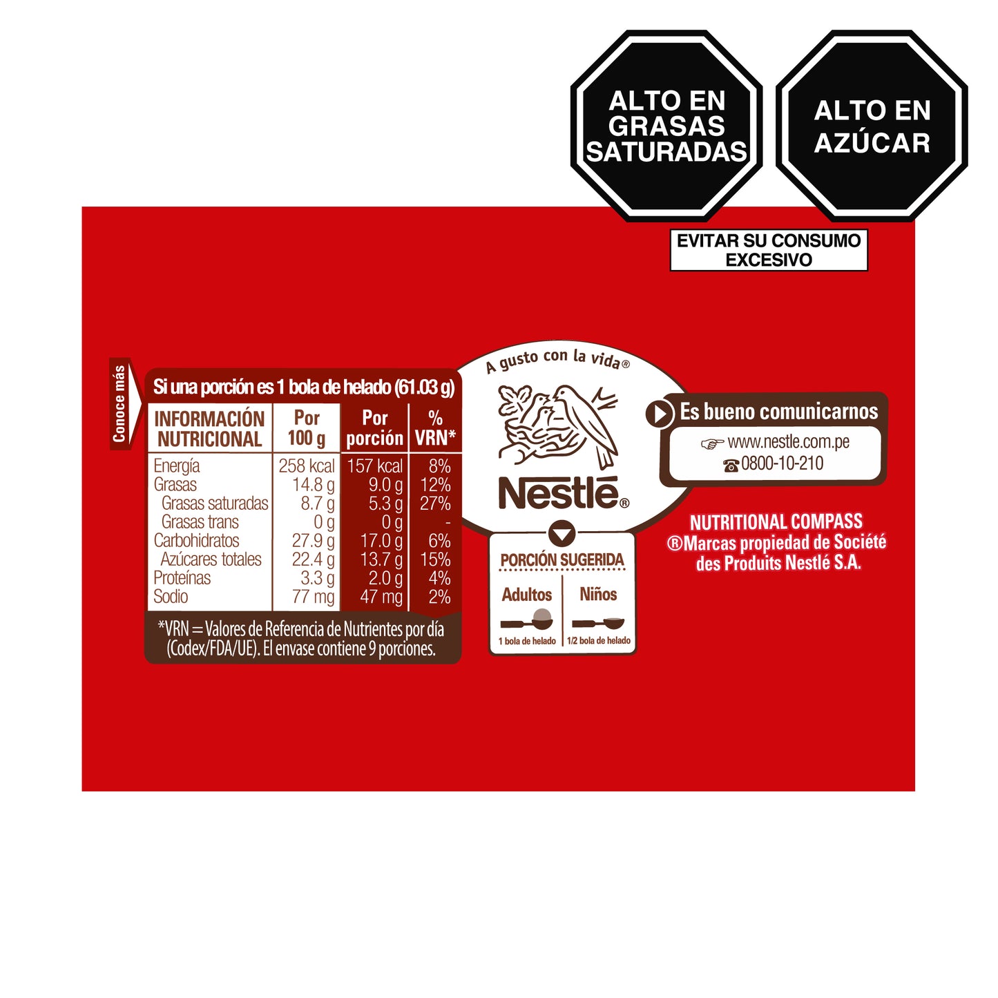 Helado KIT KAT Layers 900ml