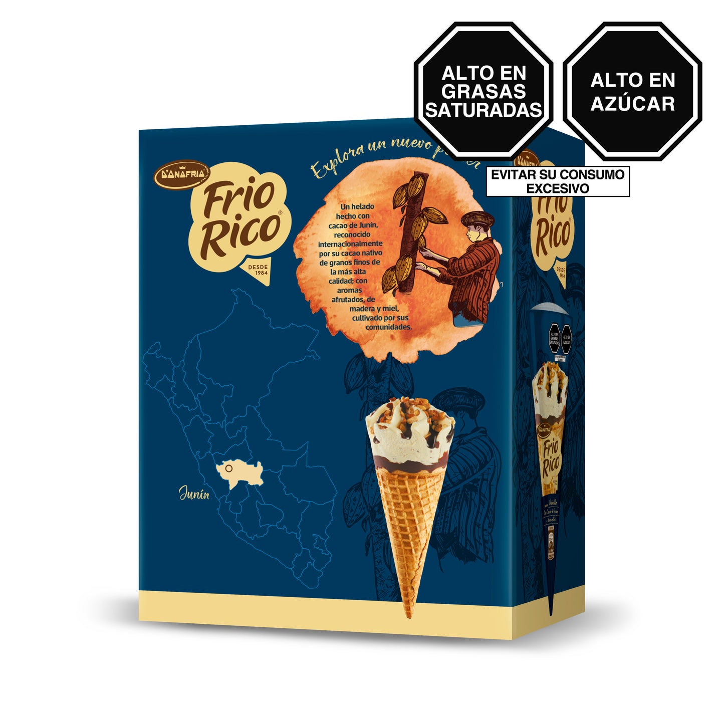 Helado FRIO RICO Vainilla Multipack 4x120ml