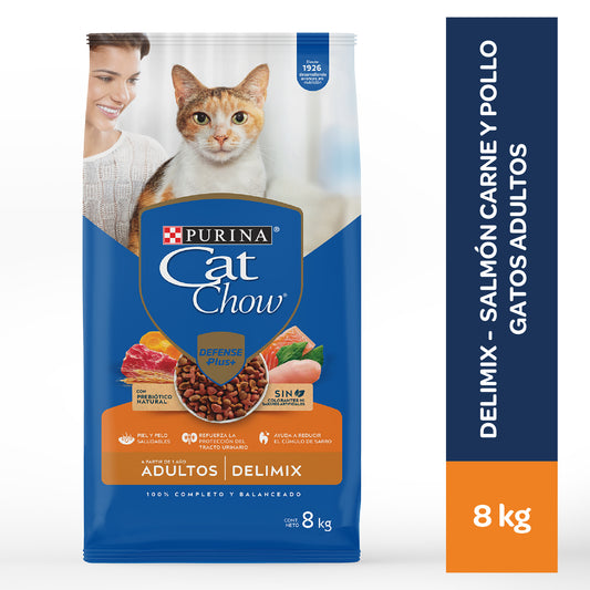 Alimento para Gatos ADULTOS Cat Chow Delimix bolsa 8kg