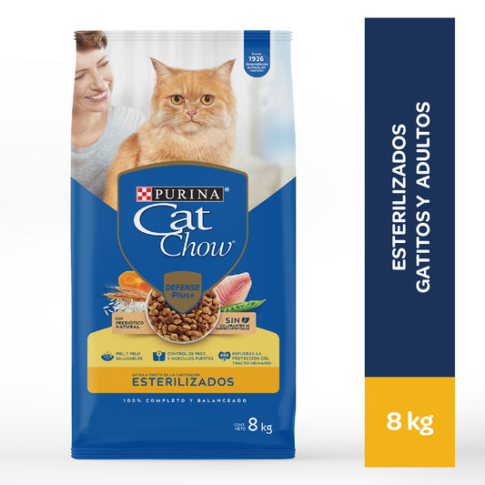 Alimento para Gatos Cat Chow Adulto Esterilizados en bolsa de 8kg