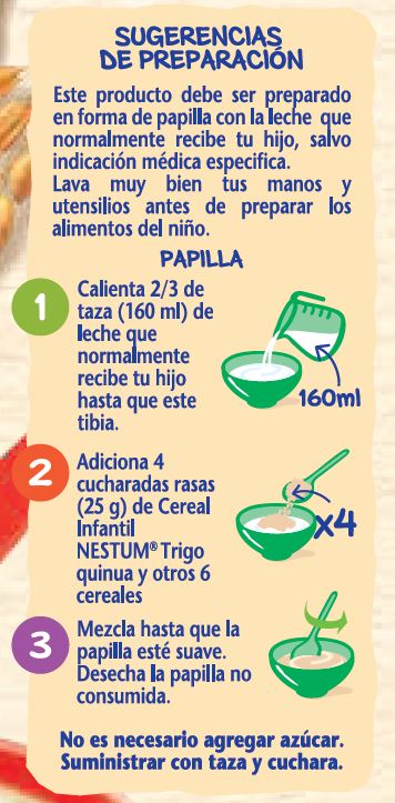 Nestum® Trigo Quinua y otros 6 Cereales 350 gr.