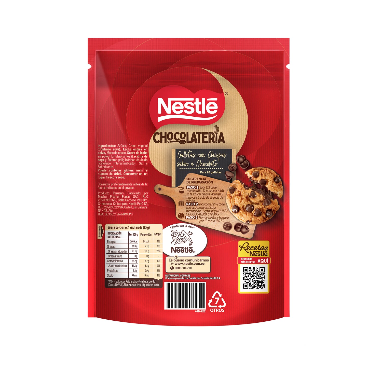 Nestlé Chocolatería Chispas 200 gr.