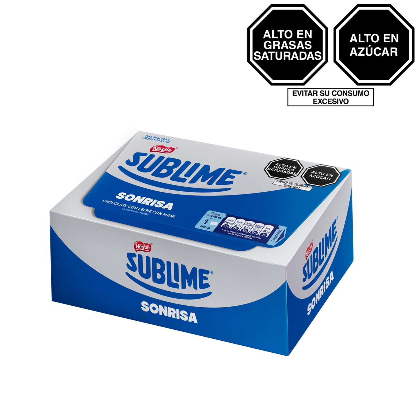 Caja de Sublime Sonrisa 20 uni x 38g c/u