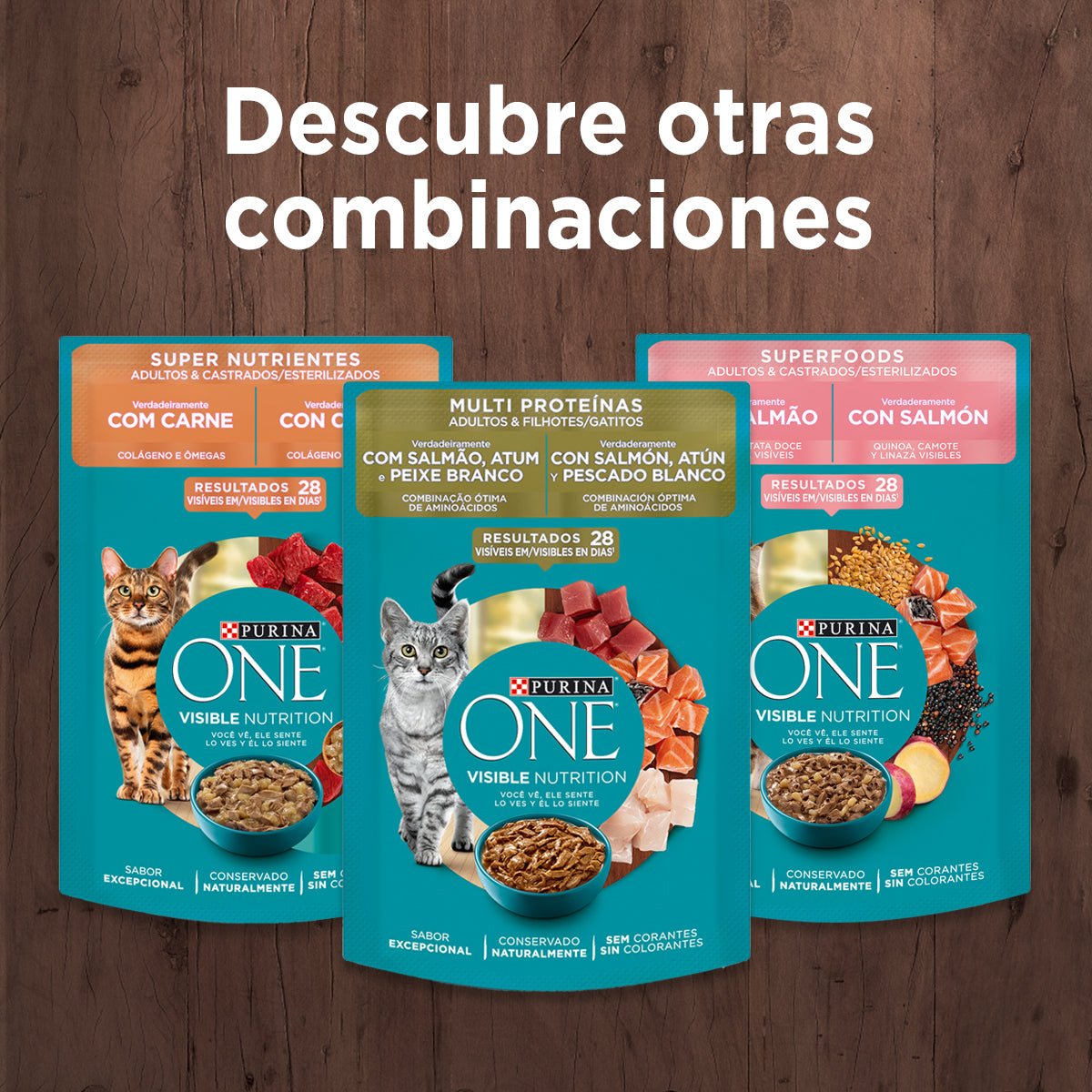 Alimento húmedo para gatos Purina One Adulto y  Esterilizado sabor salmón de 85gr