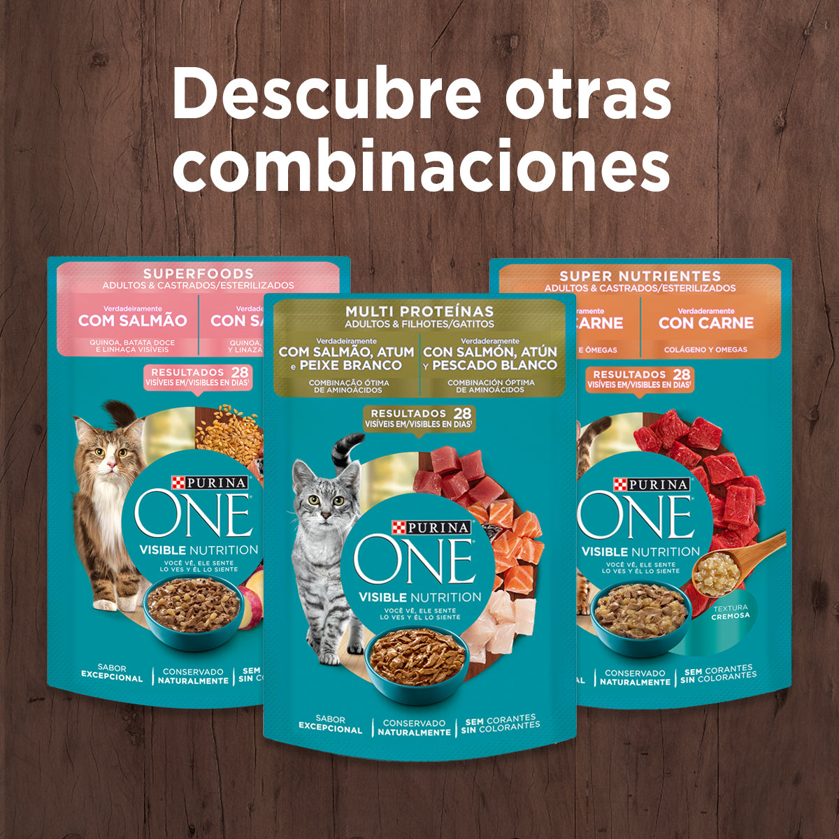 Alimento húmedo para gatos Purina One Adulto y esterilizado supernutrientes de 85gr