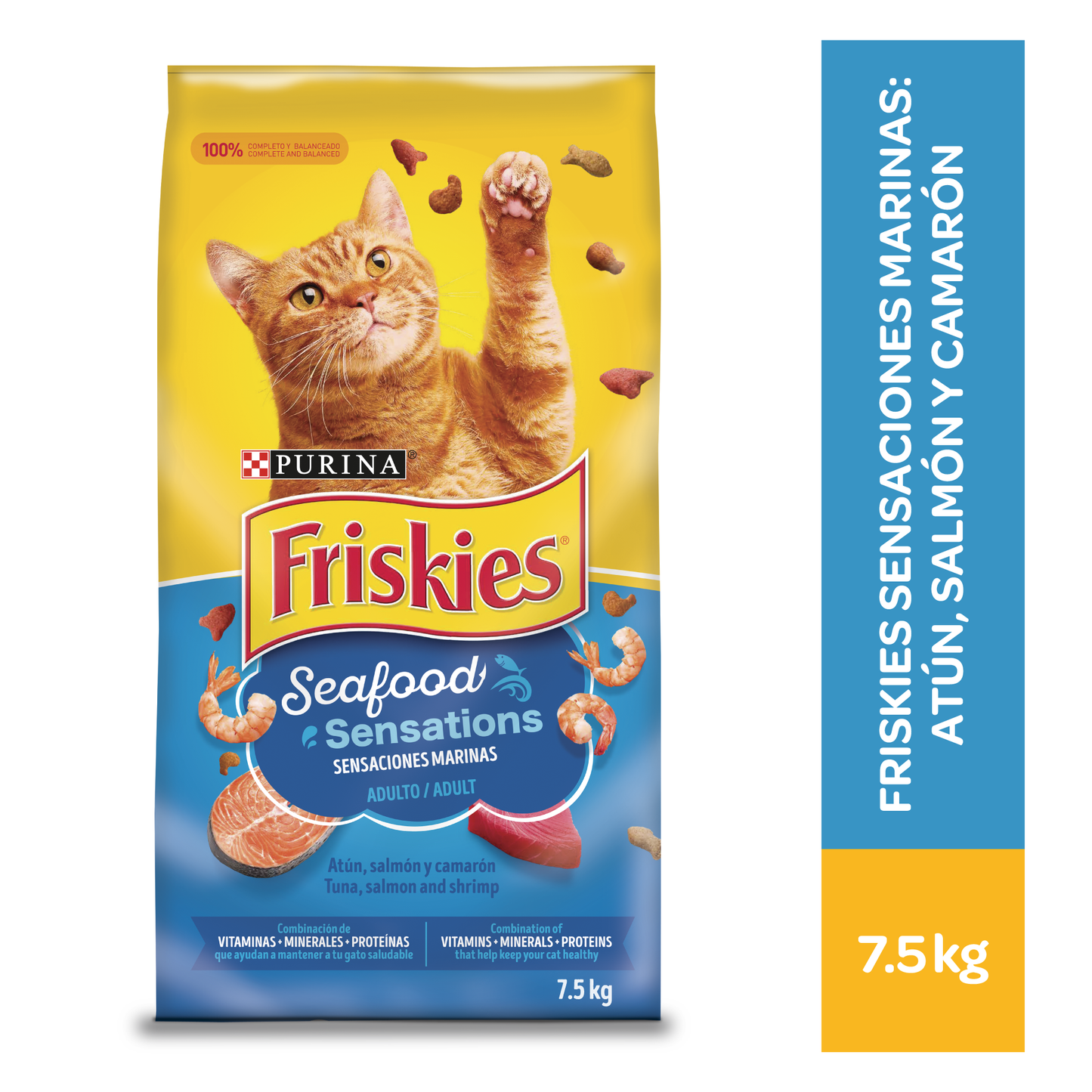 Friskies Gatos Adultos Sensaciones Marinas 7.5kg