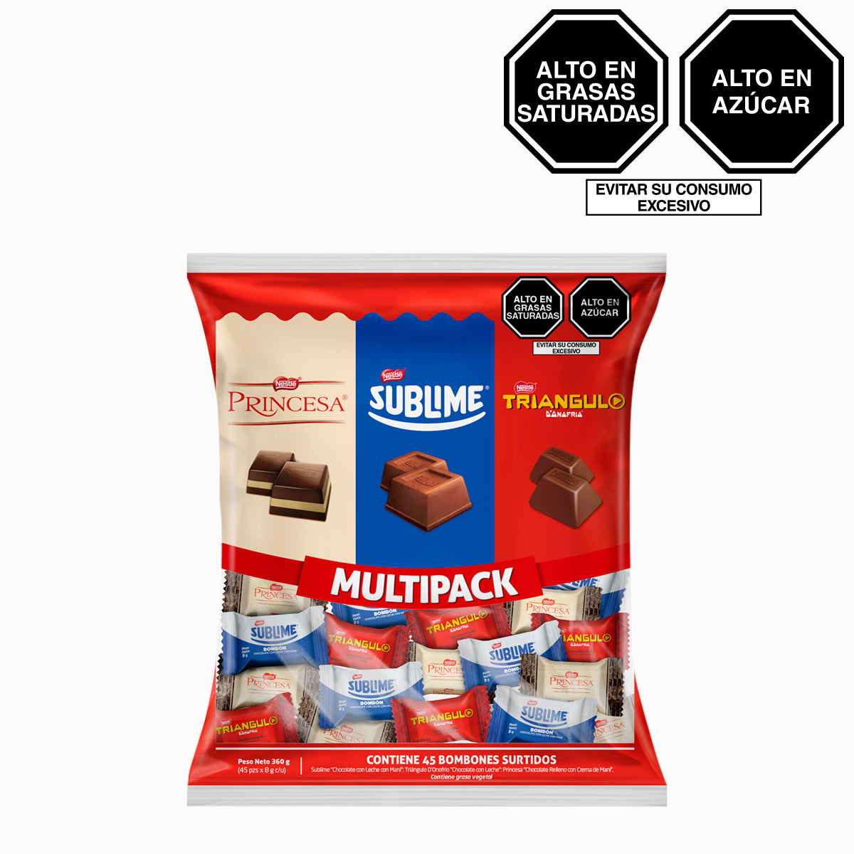 Multipack Nestlé 45 bombones de 8g c/u