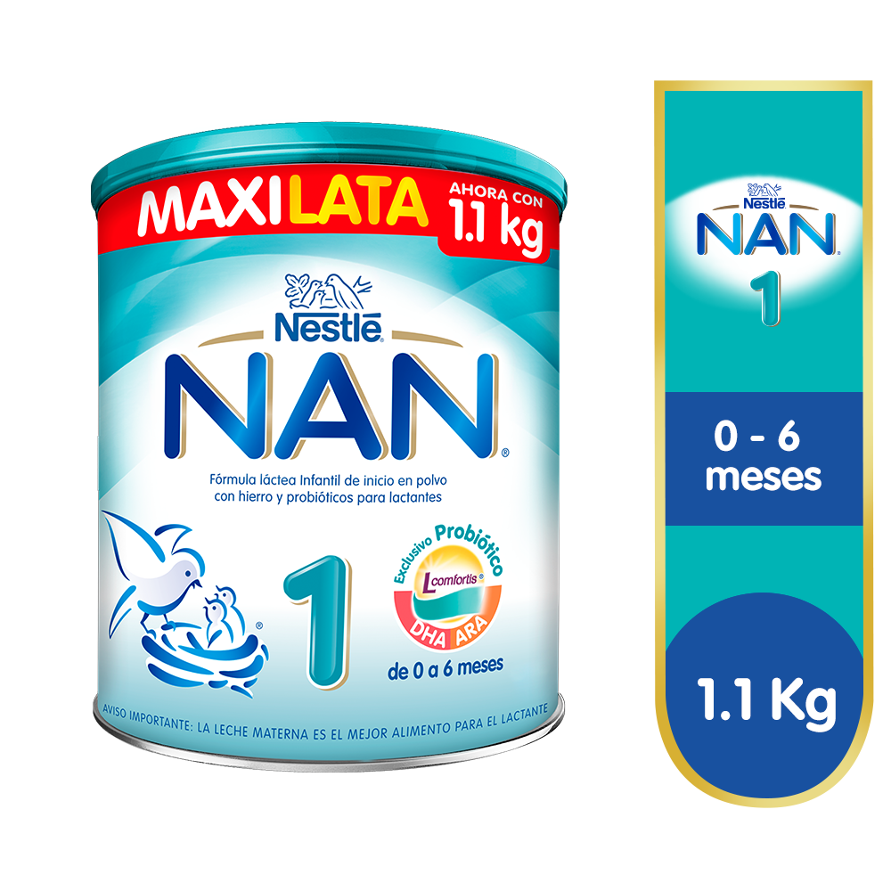 Fórmula Infantil NAN® 1 L Comfortis - Lata 1.1 KG