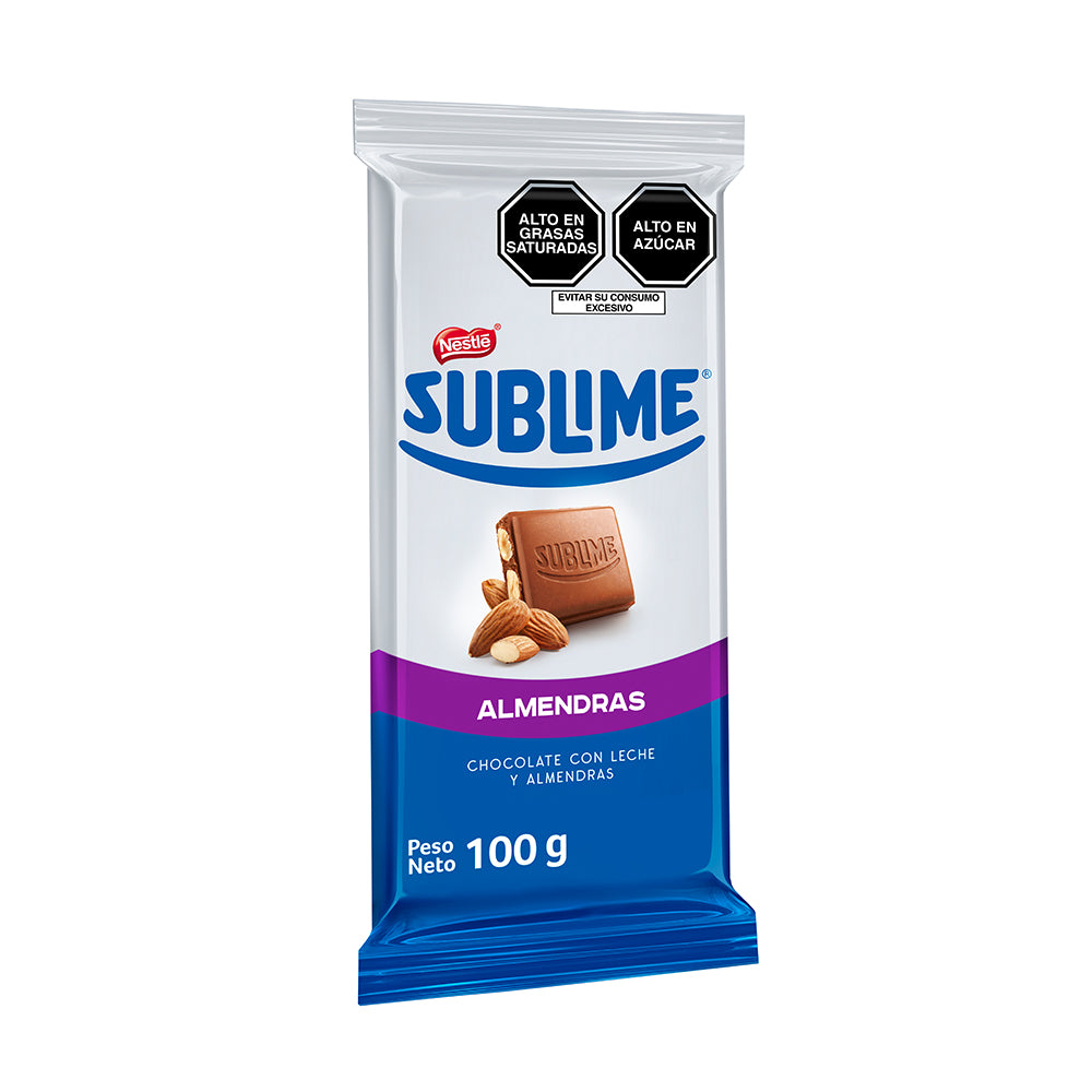 Sublime Almendras Tableta 100 gr.