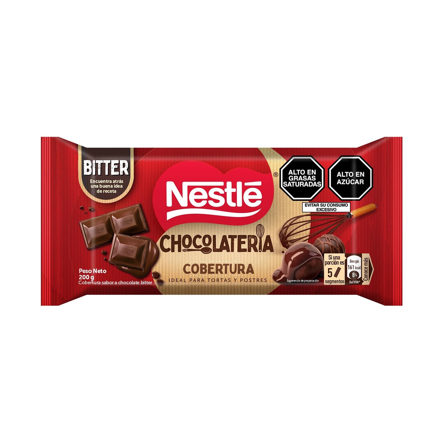 Nestlé Chocolatería Cobertura Bitter 200 gr.