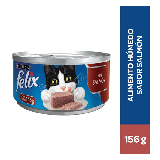 Alimento húmedo para gatos Felix Paté Salmón 156gr