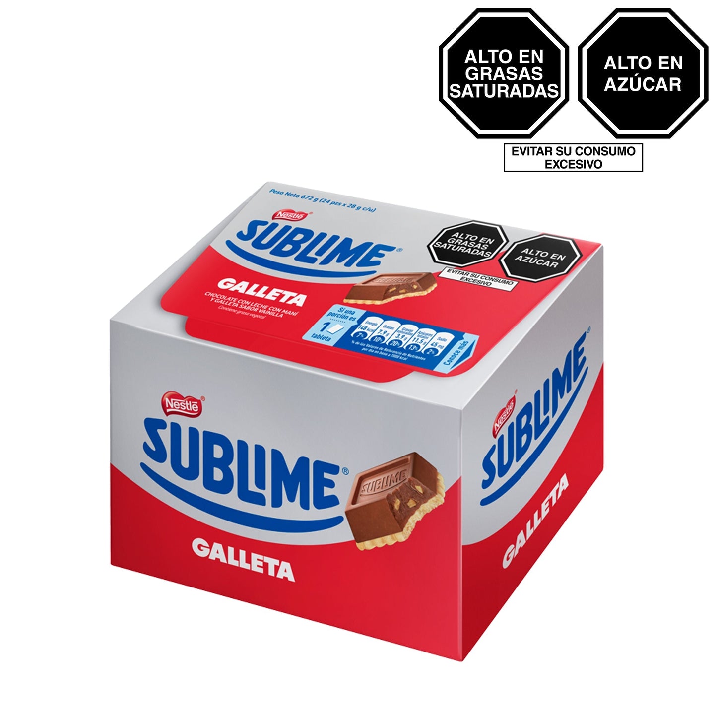 Sublime Chocolate Galleta 24 uni x 28 gr. c/u