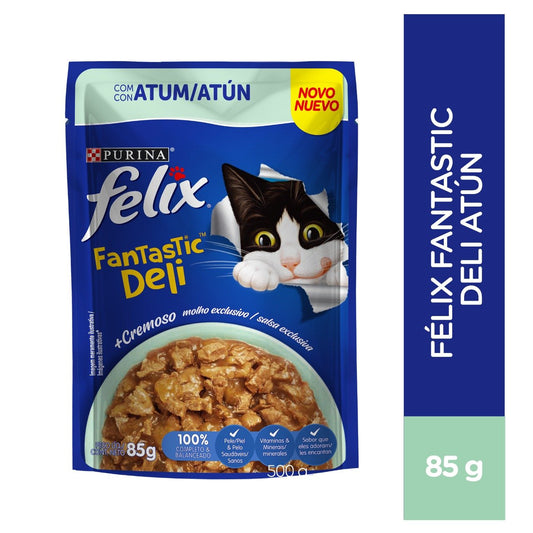 Alimento húmedo Felix® sabor Deli Atún 85 gr