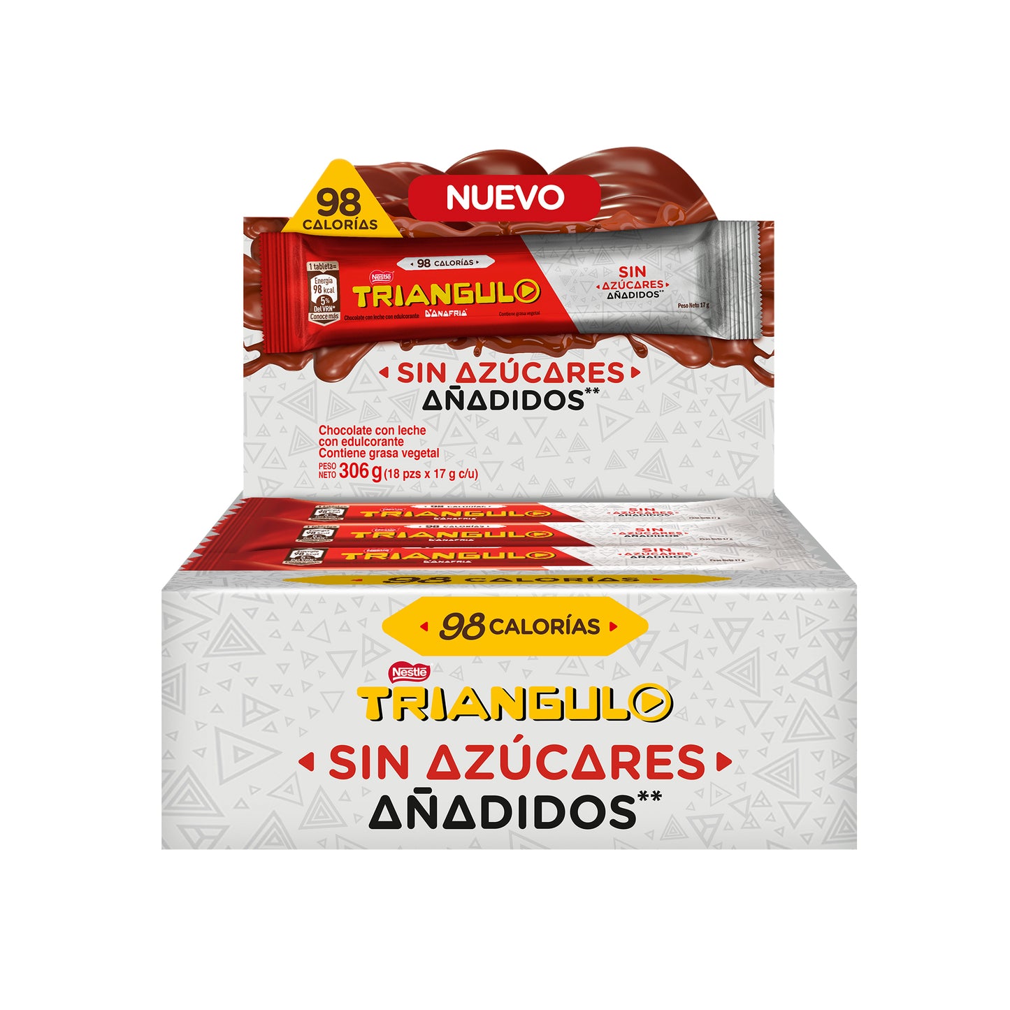 Chocolate Triángulo Sin Azúcares Añadidos 17 gr.