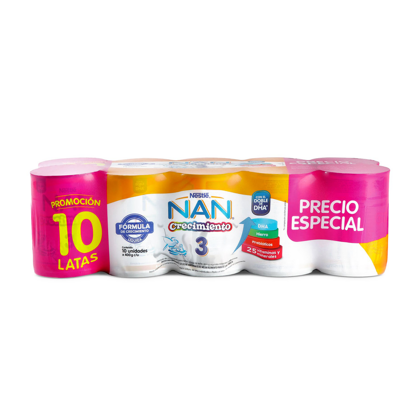 Nan® 3 Crecimiento - Pack x 10 unidades x 400 gr.