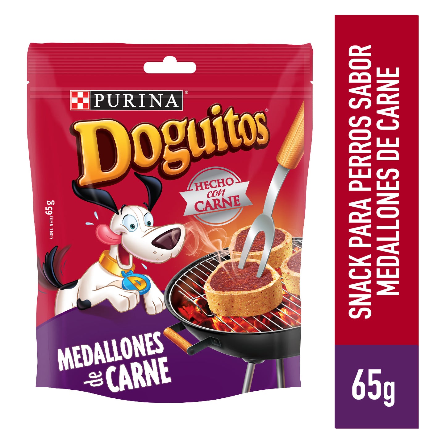 Snack para perro Doguitos sabor Medallones de Carne de 65gr