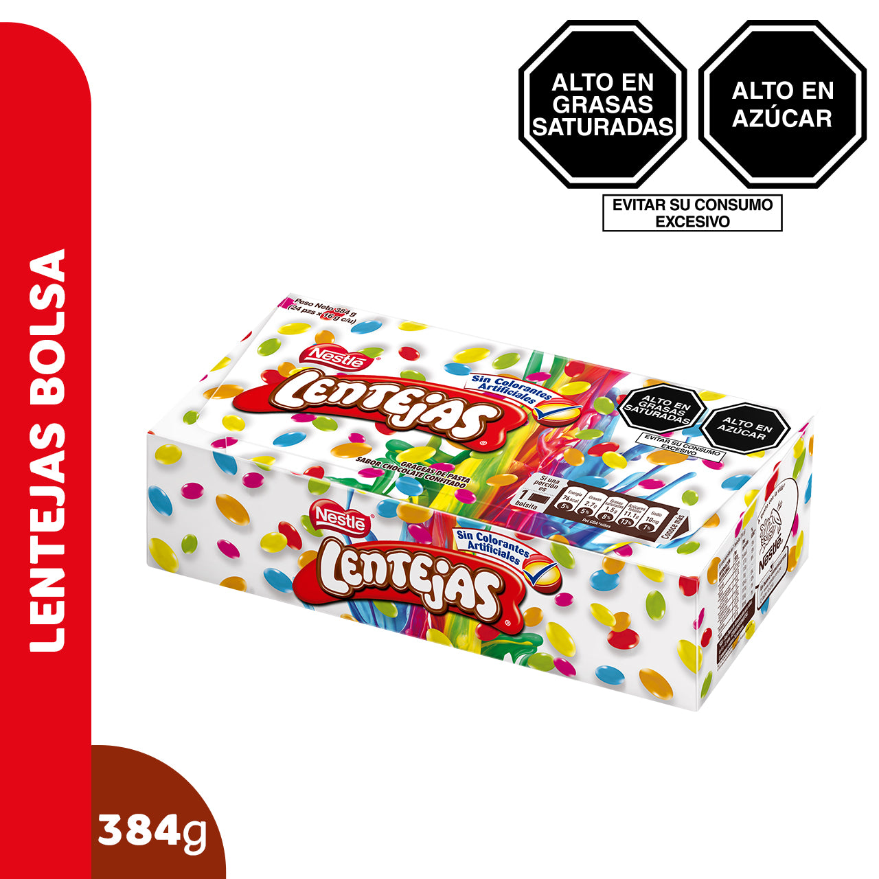 Lentejas Bolsa 24 unid. de 16g c/u