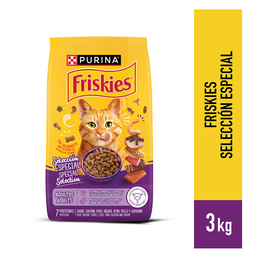 Alimento seco para gatos FRISKIES Adultos Selección especial de 3 kg