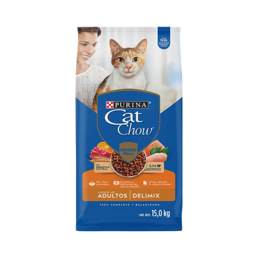 Alimento para Gatos Cat Chow Adulto Delimix en bolsa de 15kg