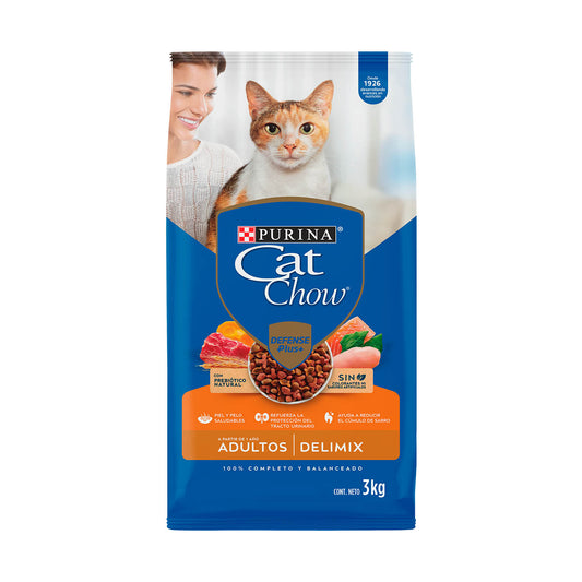 Alimento para Gatos adultos Cat Chow Delimix en bolsa 3kg