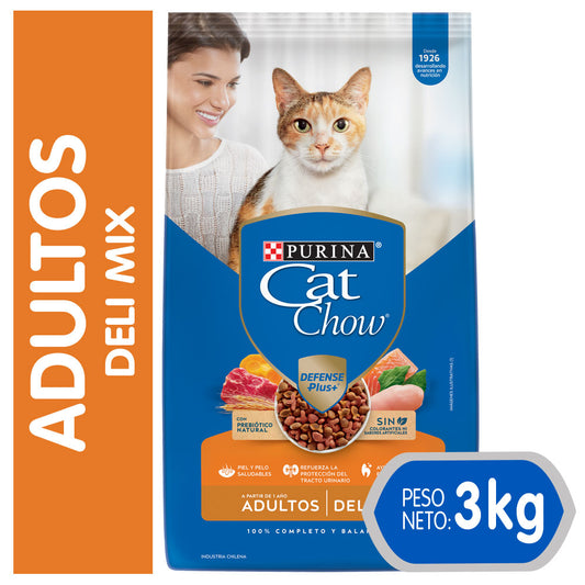 Alimento para Gatos adultos Cat Chow Delimix en bolsa 3kg