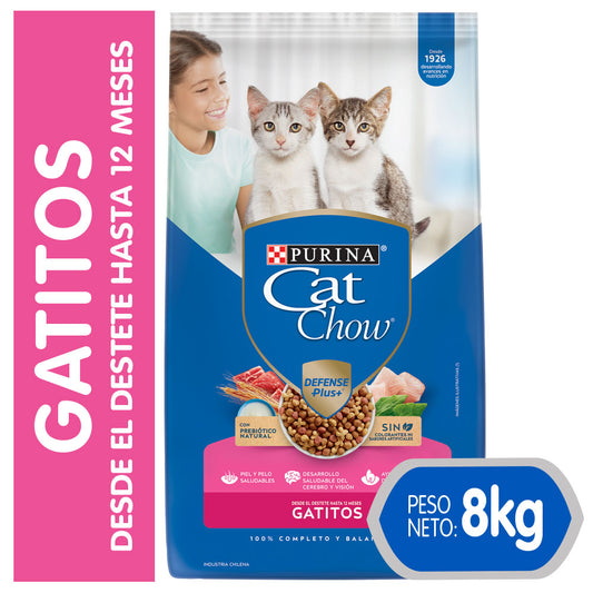 Alimento para Gatos Cat Chow Gatitos en bolsa de 8kg