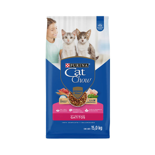 Alimento para Gatos Cat Chow Gatitos en bolsa 15kg