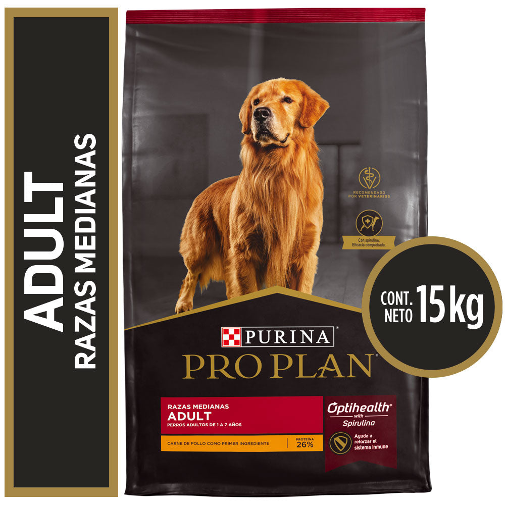 Alimento para perros Adultos medianos Pro Plan® 15kg