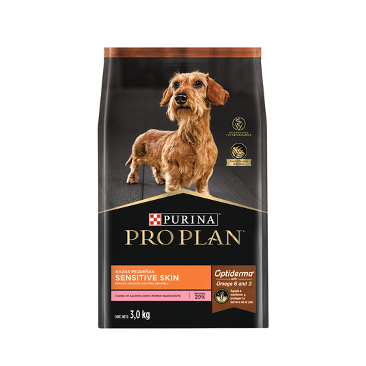 Alimento para perro Pro Plan Sensitive Salmón Adulto raza pequeña 3kg