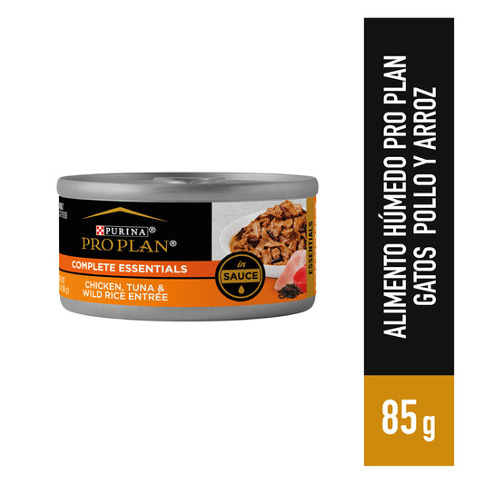 Alimento húmedo gatos Pro Plan pollo y arroz 85gr