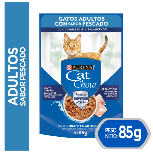 Alimento Húmedo para Gatos Cat Chow Adultos Pescado Pouch 85gr
