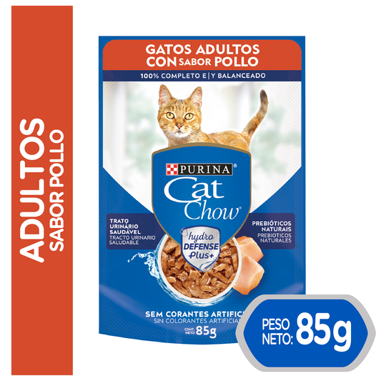 Alimento Húmedo para Gatos Cat Chow Adultos Pollo Pouch 85gr