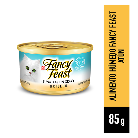 Alimento húmedo gatos Fancy Feast sabor Atún lata 85gr