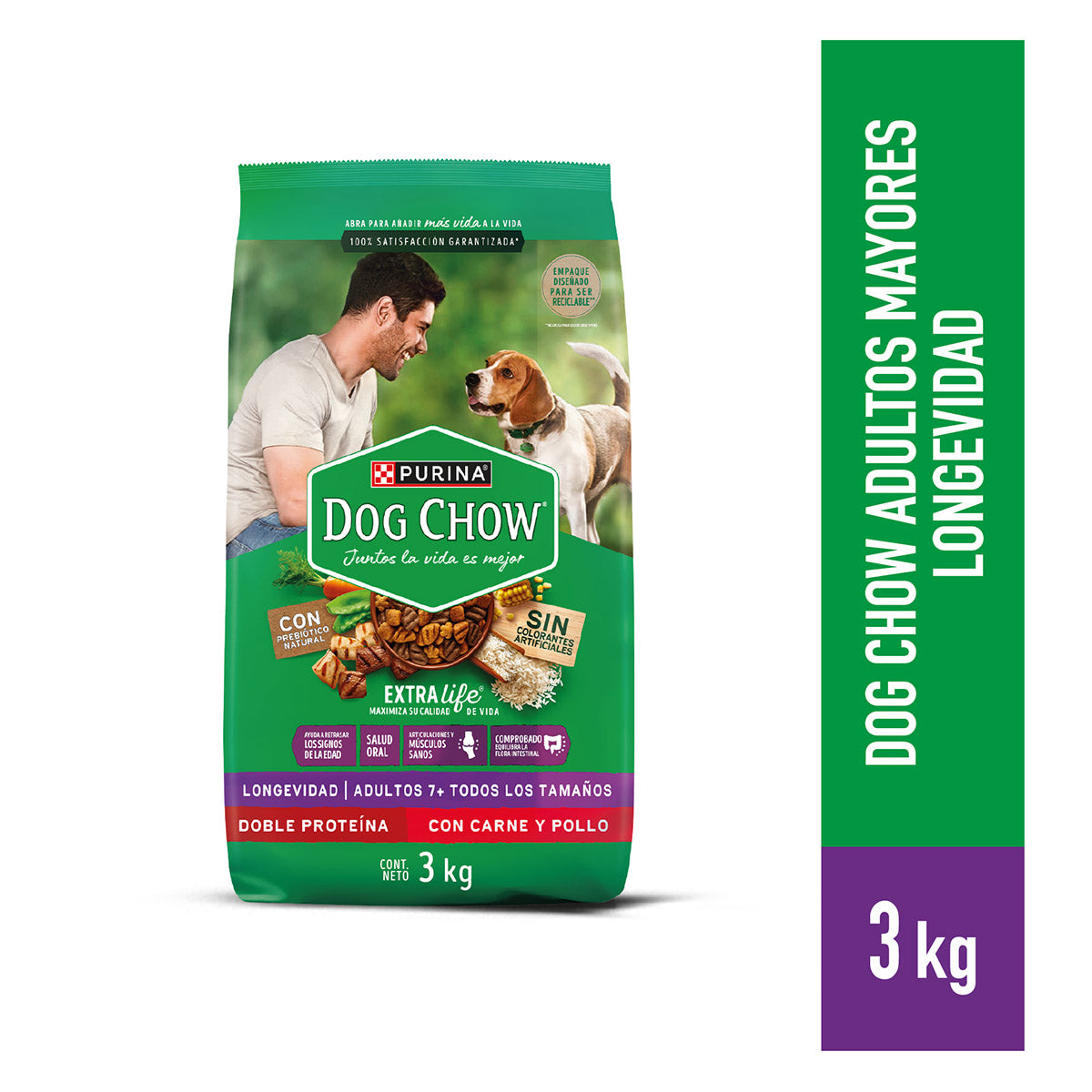 Alimento para perro Dog Chow Adulto Longevidad 3kg