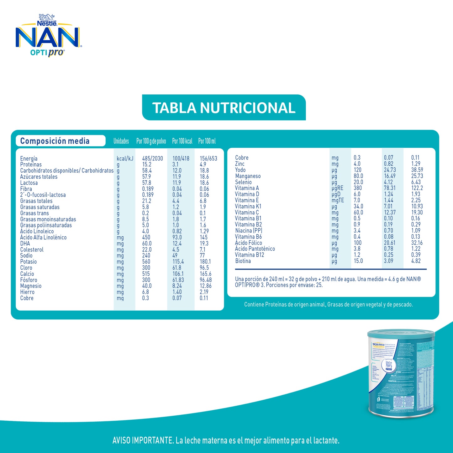 Nan 3 Optipro 800gr