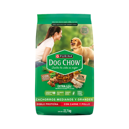 Alimento para perro Dog Chow Cachorro Mediano y grande 22.7kg