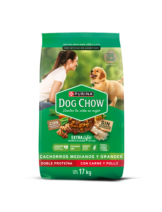 Alimento para perro Dog Chow Cachorro Mediano y grande 17kg