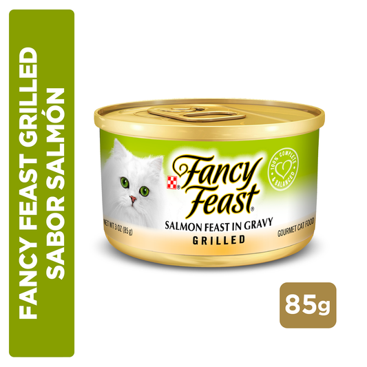 Alimento Húmedo para Gatos Fancy Feast Grilled Sabor Salmón Lata 85 gr