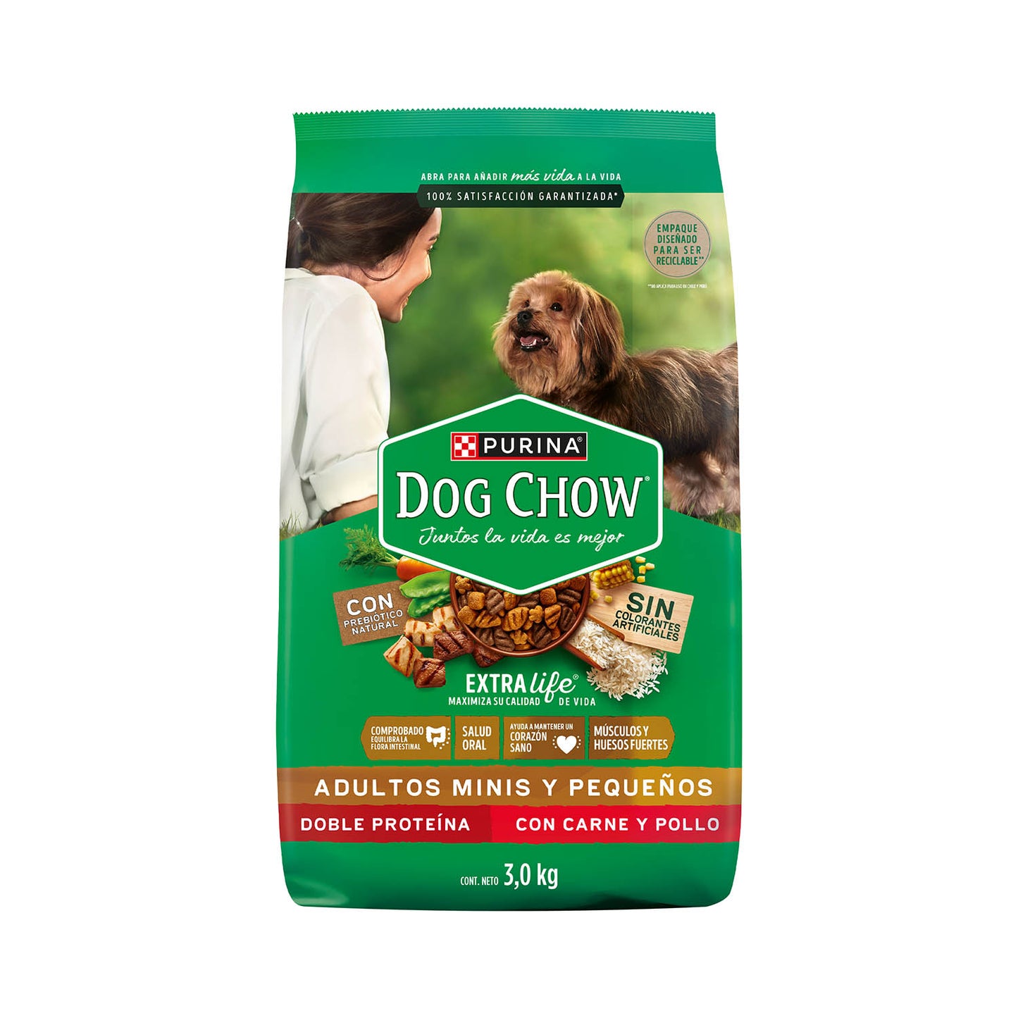 Alimento para perro Dog Chow Adulto Minis y Pequeños 3kg