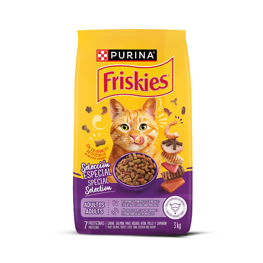 Alimento seco para gatos FRISKIES Adultos Selección especial de 3 kg