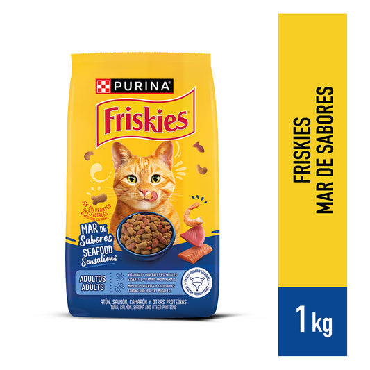 Alimento seco para gatos FRISKIES ADULTOS Mar de Sabores de 1 kg