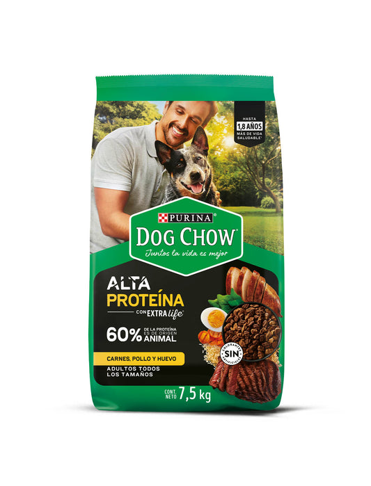 Alimento para perro Dog Chow Adulto Alta Proteína 7.5kg