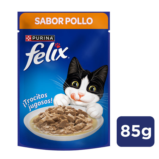 Alimento húmedo para gatos Felix sabor Pollo 85gr
