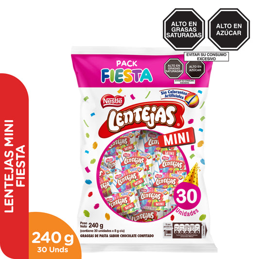 Lentejas Fiesta 30 unid x 8g c/u. - 240g