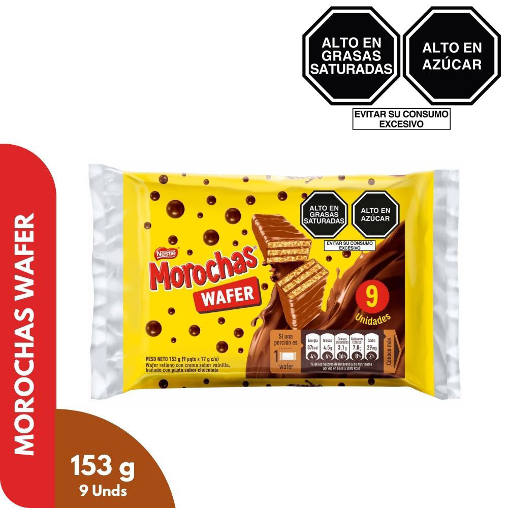 Morochas Wafer 9pack 17g - FV: 13/12/2024