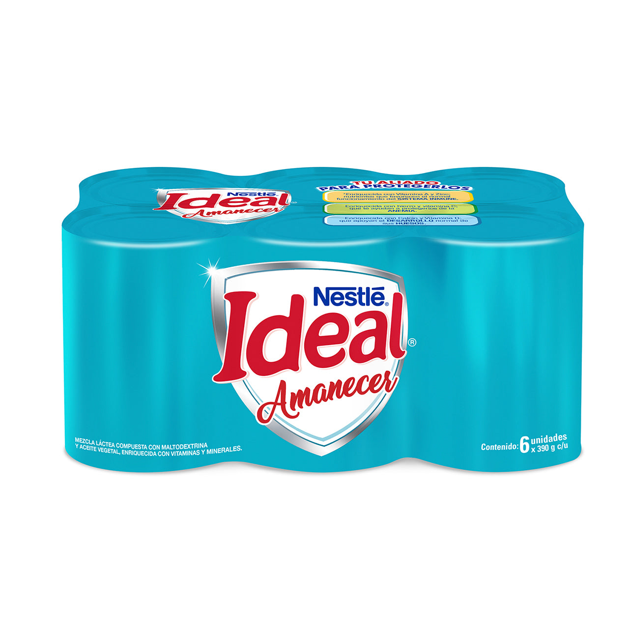 IDEAL AMANECER Mezcla Láctea 6pack 390g