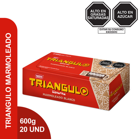 Chocolate Triángulo Marmoleado 30g x 20 unidades