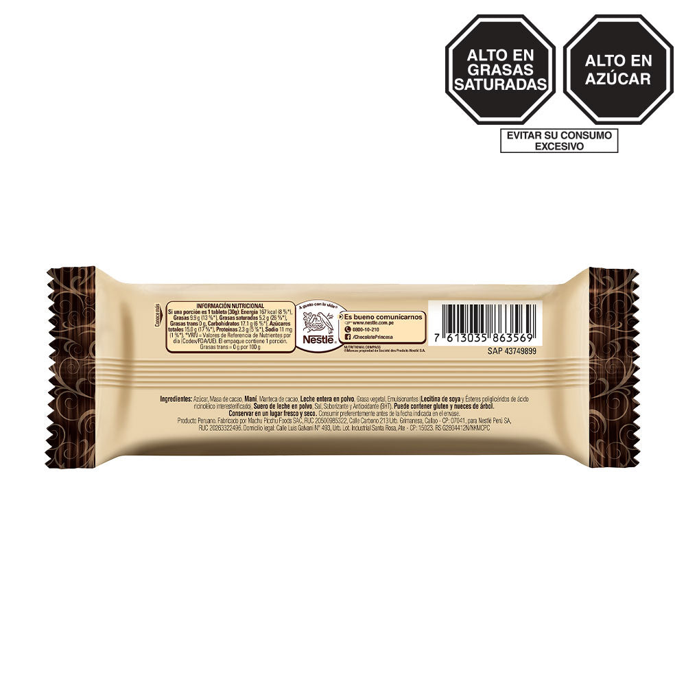 Chocolate Princesa Barra 30gr