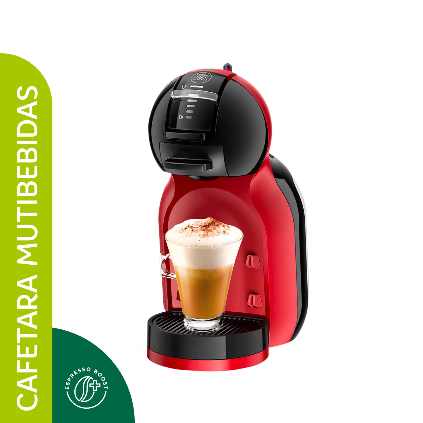 Cafetera Dolce Gusto Mini Me Red Black + 6 cajas NESCAFE DOLCE GUSTO