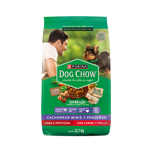 Alimento para perro Dog Chow Cachorro Minis y Pequeños 22.7kg